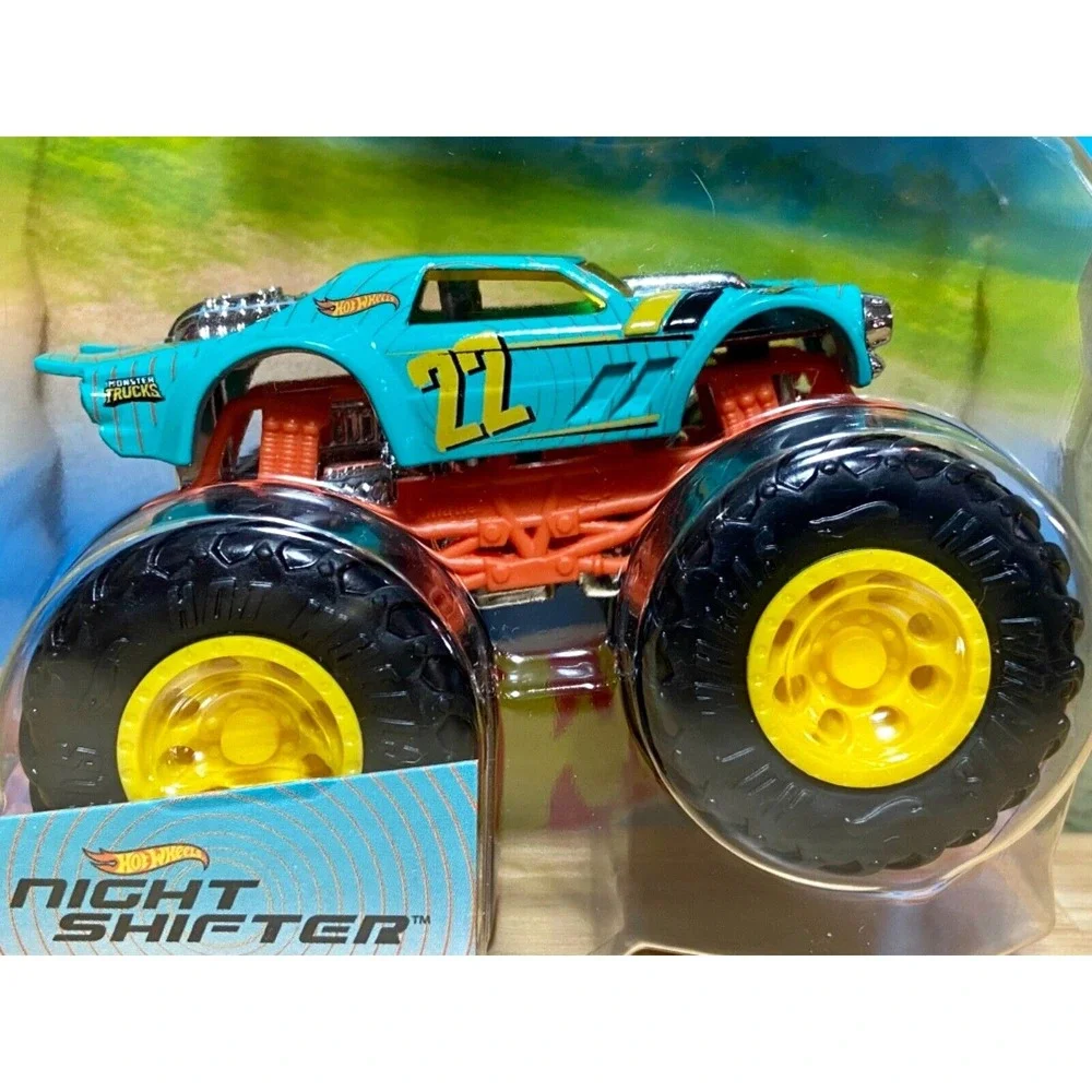 Hot Wheels Night Shifter Monster Trucks + Smashed HW 1:64 Die-cast Car NIP 2022
